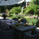 Dining on the terrace